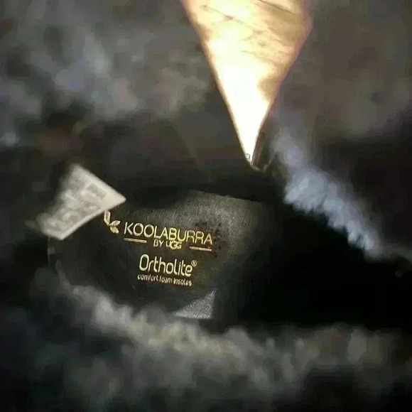 UGG by Koolaburra® Elladine blank Wedge fur trim Booties Women's size 10.5 - Picture 6 of 9